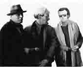 rare phot of Artie Doyle with Beuys and Warhol